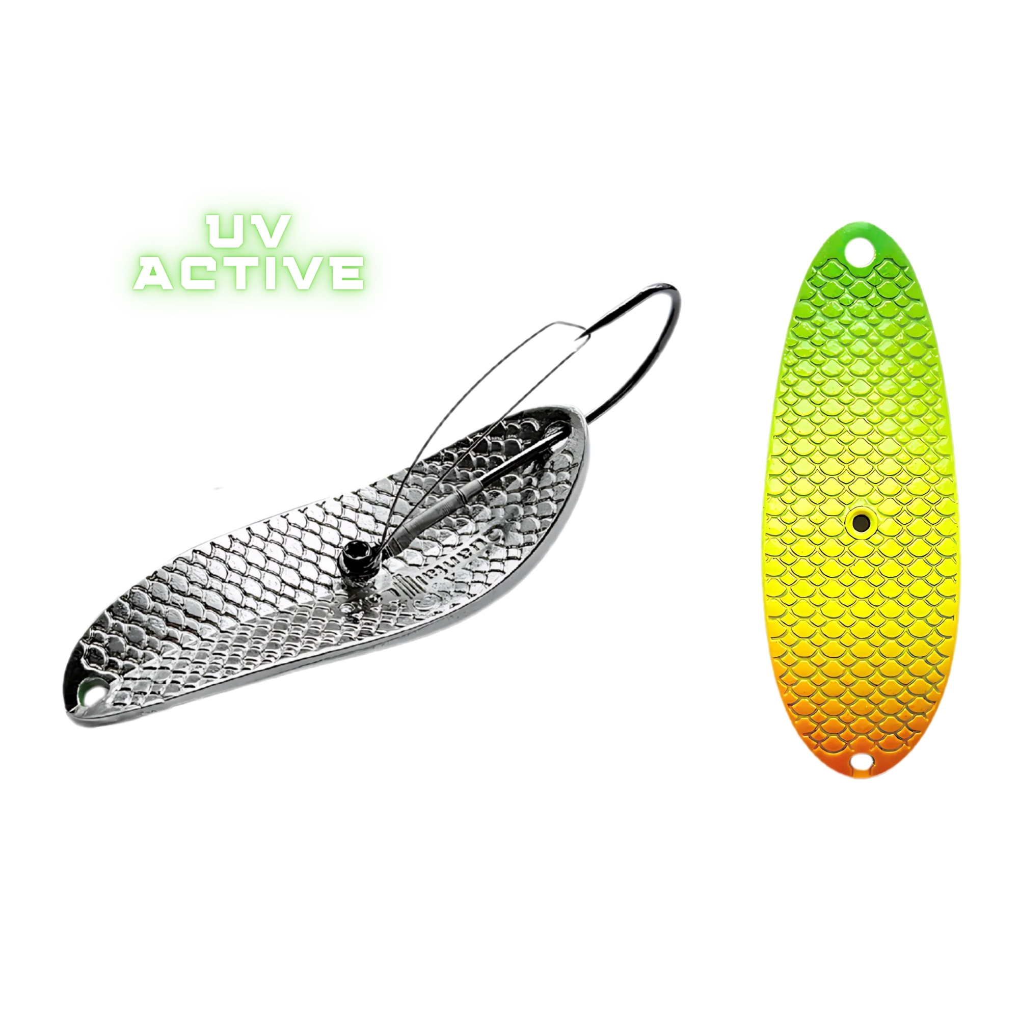 Quantal Lake Weedless Spoon DODGER 12 SGYR(UV)