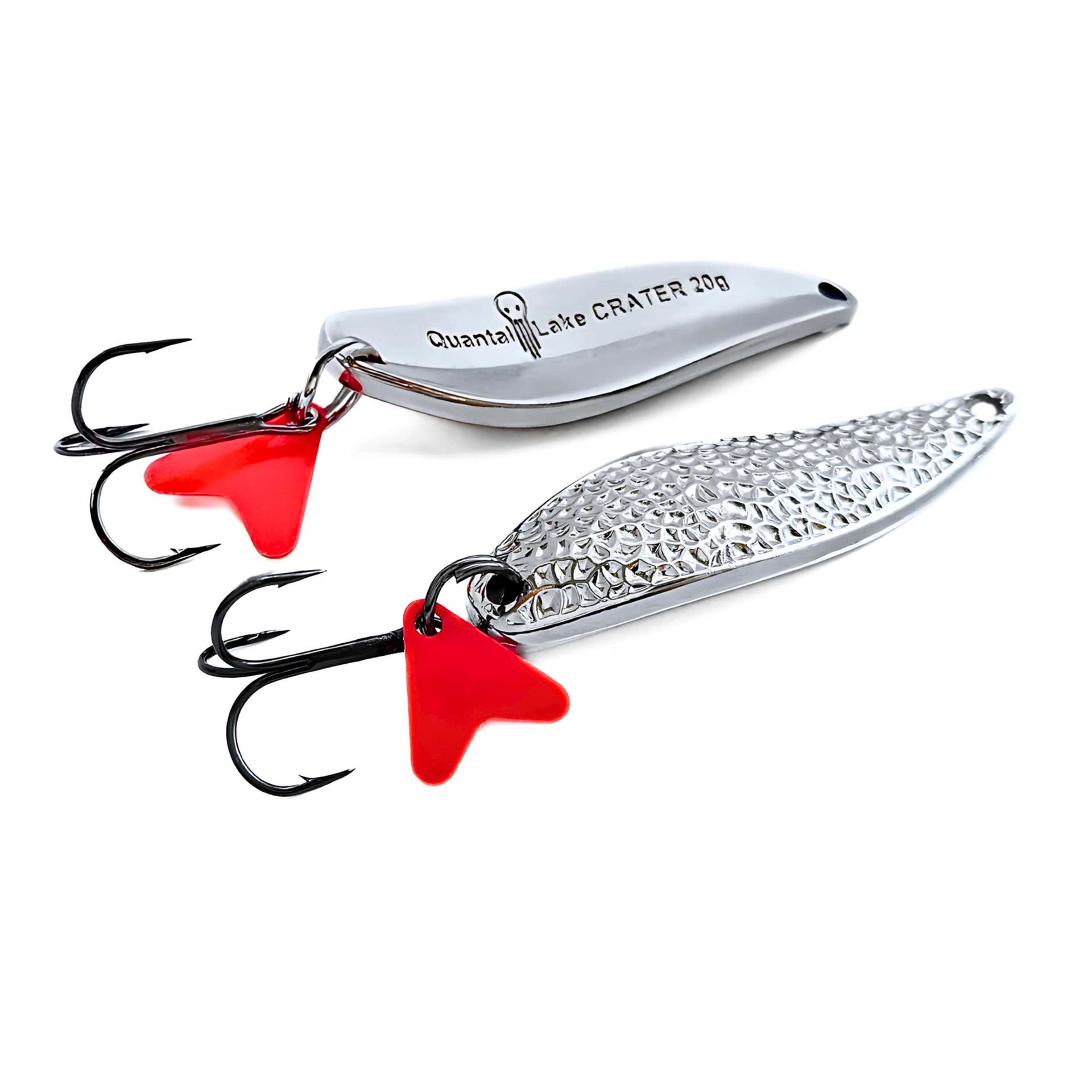 Quantal Lake Spoon Lure Crater Silver